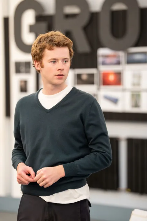 130 Harry Redding Edgar in rehearsals for King Lear. Photo by Johan Persson