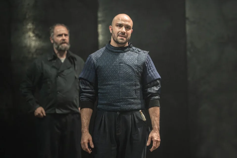 1540 Jay Saighal Cornwall and Christopher Jordan Curan in King Lear. Photo by Johan Persson