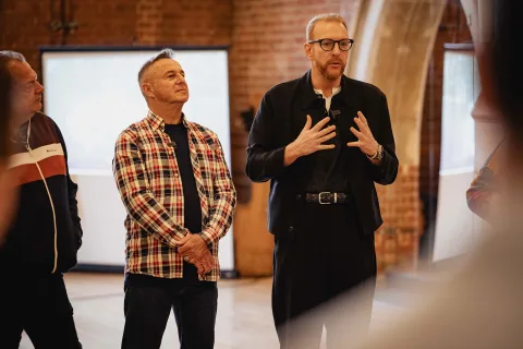 Writer Peter Quilter, Director Stephen Mears, Producer Thomas Hopkins Photo Mark Senior