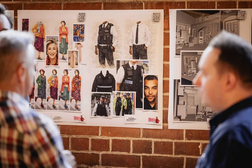 Costume mood boards Photo Mark Senior